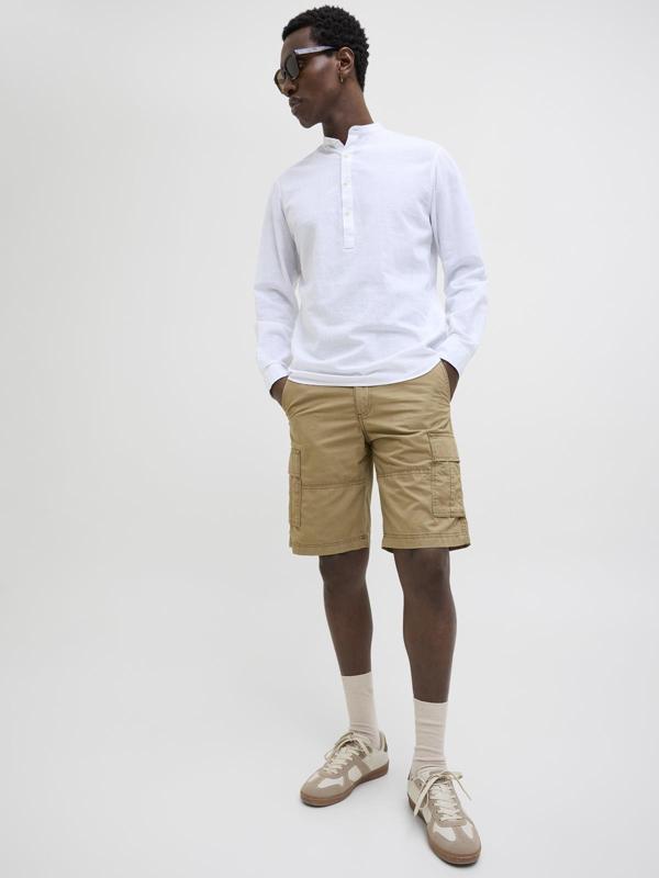 Jack & Jones JPSTCOLE MATEO Erkek Kargo Şort – %100 Pamuk, Rahat Kesim, Çok Cepli  - Image 1