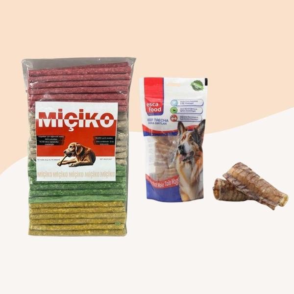 100Lü Renkli Munchy Köpek Ödülü + Dana Gırtlak 100Gr - Image 1