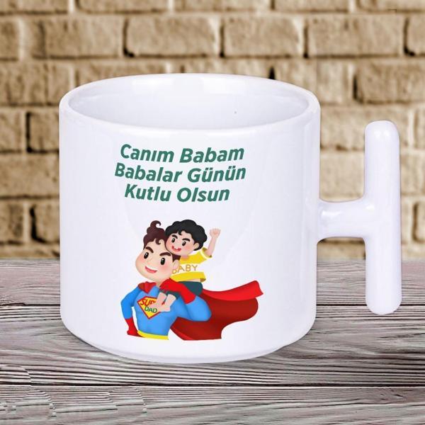 Baba Kahvesini Buradan İçmeli! En Anlamlı Babalar Günü Hediyesi T Kupa Bardak - Image 1