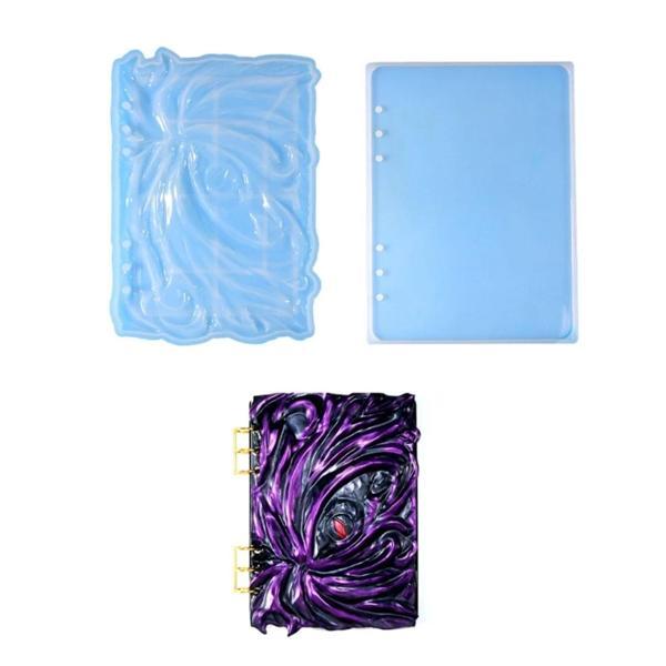 Epoksi Silikon Kalıp Defter Kapağı Ön Arkalı Ve Bağlayıcı Metal - Image 1