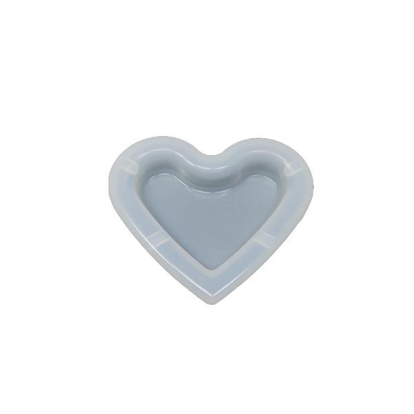 Epoksi Silikon Kalıp Küllük Kalıbı Kalp Modeli  9.5 CM - Image 1