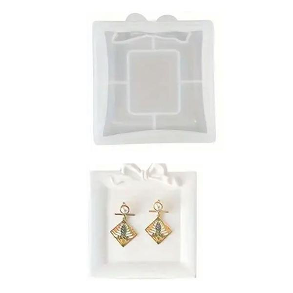 Silikon Avrupa Dantel Fiyonk Tasarımlı Silikon Kalıp 10x10.9 CM - Image 1