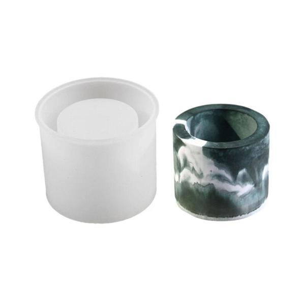 Silikon Epoksi Taş Tozu Mumluk Kalemlik Saksı Kalıbı 7X8.5 CM - Image 1