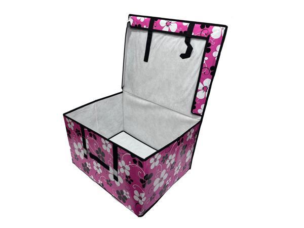 Çok Amaçlı Dolap Düzenleyici Organizer Pembe Çiçekli 124 - Image 1