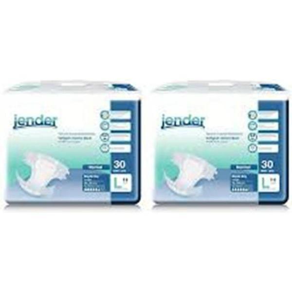 Jender Large Büyük Boy Belbantlı Hasta Bezi 30 lu 2 Paket / 60 Adet - Image 1