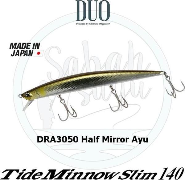 Duo Tide Minnow Slim 140 DRA3050 Half Mirror Ayu - Image 1
