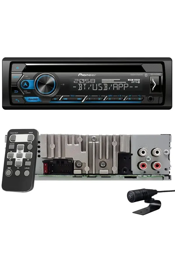 PIONEER DEH-S4250BT-USB-FM-MP3-AUX-CD'Lİ-BLUETOOT'LU-4X50 WATT-2 ANFİ ÇIKIŞLI TESİSAT TEYBİ - Image 1