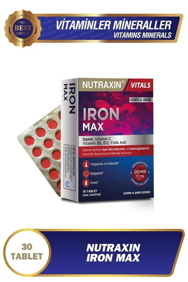 Nutraxin Iron Max 30 Tablet - Image 1