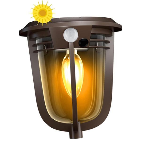 Greentech Güneş Enerjili Hareket Sensörlü, Cob Led Duvar Aplik / GT-SL18 - Image 1