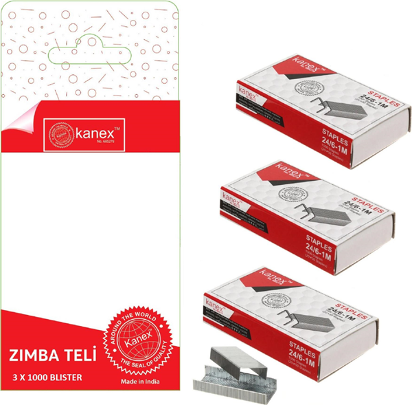 KANEX ZIMBA TELİ 24/6 BLİSTER - 3LÜ - Image 1