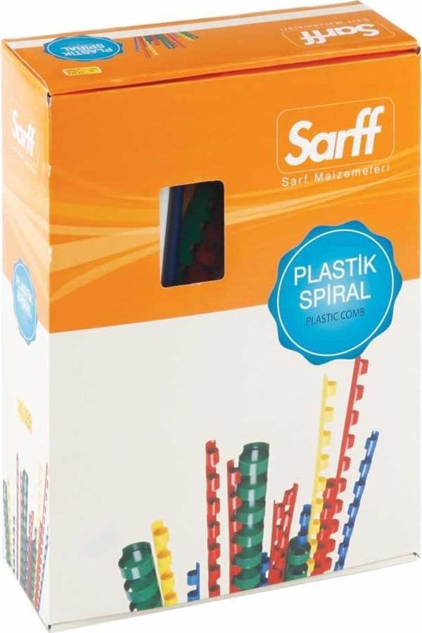 Sarff 6mm.MAVİ DELUX Plastik Spiral 100  Adet - Image 1
