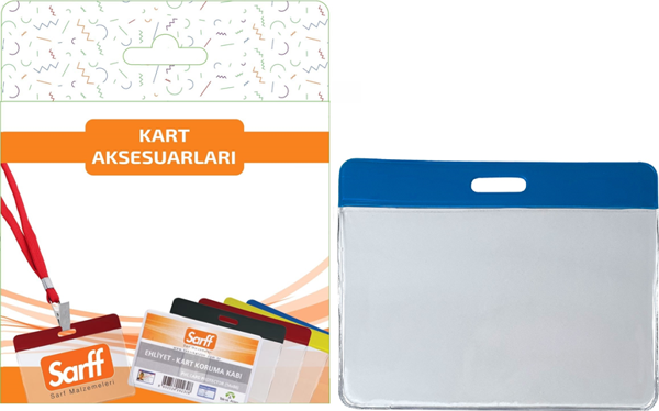 SARFF 7.5x9.5cm MAVİ KART POŞETLERİ BLİSTER - 10ADET - Image 1