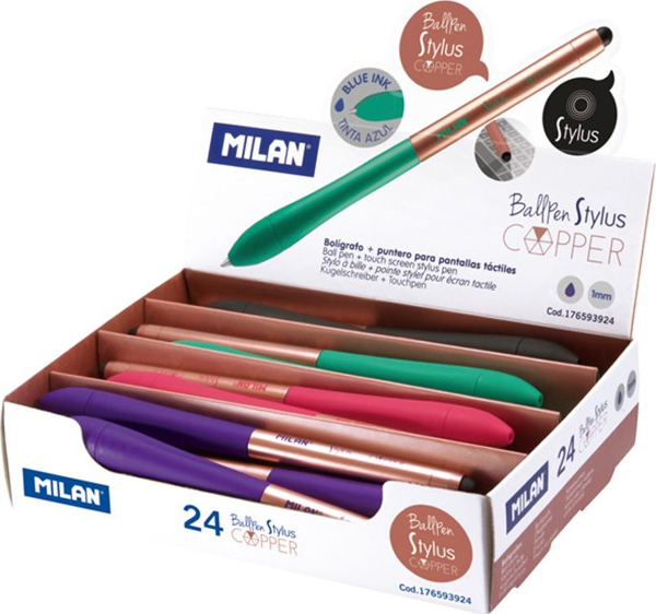MILAN 176593924 STYLUS COPPER TÜKENMEZ KALEM - 20ADET - Image 1