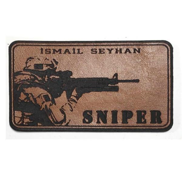KESKİN NİŞANCI Deri İsimlik  - SNIPER İsimlik - Image 1