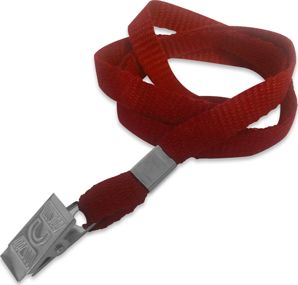 SARFF EKO METAL KLİPSLİ KART ASKI İPİ KIRMIZI - 50ADET - Image 1
