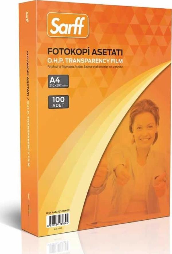 SARFF FOTOKOPİ ASETATI A4 - 100ADET - Image 1