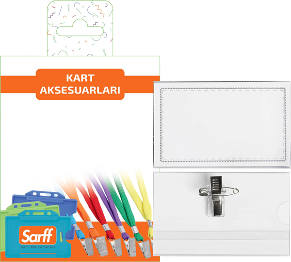 SARFF İĞNELİ KLİPSLİ PVC KOKART BLİSTER - 5ADET - Image 1