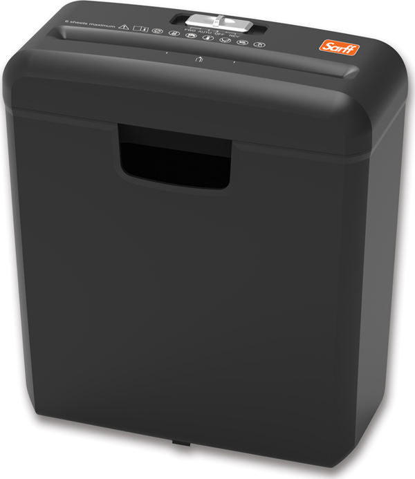 SARFF PS100 EVRAK İMHA MAKİNESİ - P2(6MM) - 10L - 6SYF. - Image 1