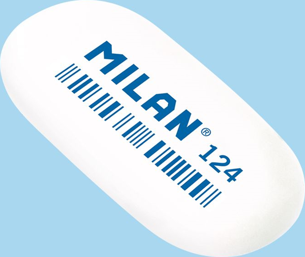 MILAN CMM124 SENTETİK OVAL SİLGİ - 24ADET - Image 1