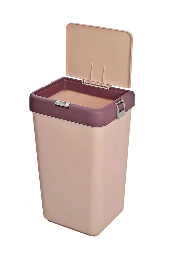 Motek Kirli Çamaşır Sepeti Pratik Kapaklı 40 Litre MT08 - Image 1