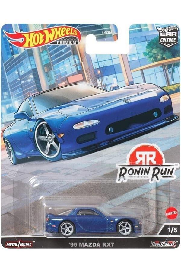 Hot Wheels ))) Yeni - New 2023 ((( ' 95 Mazda Rx7 Ronın Run 1:64 Ölçek Hotwheels Premium 1/5 - Image 1