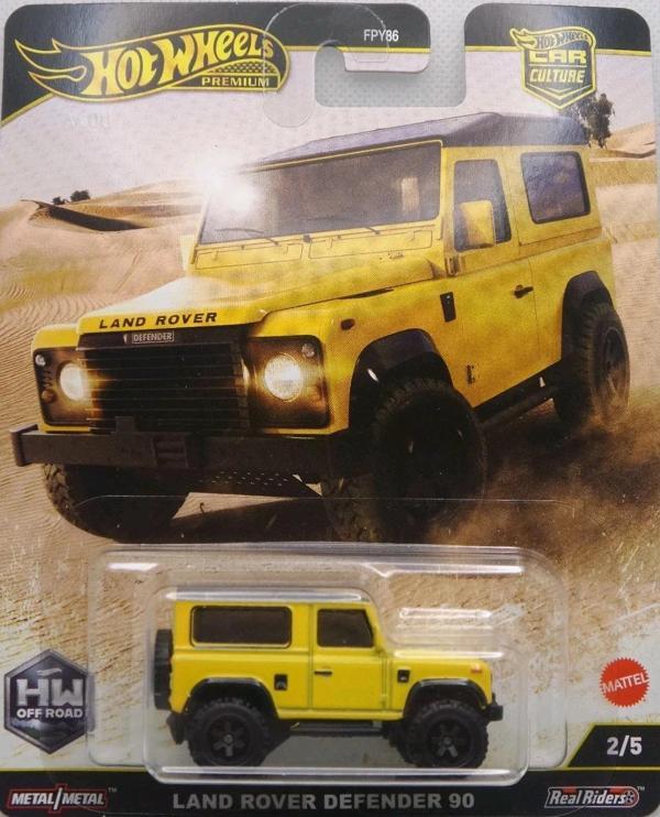 Hot Wheels Car Culture HW Off Road Land Rover Defender 90 1:64 Model - Image 1