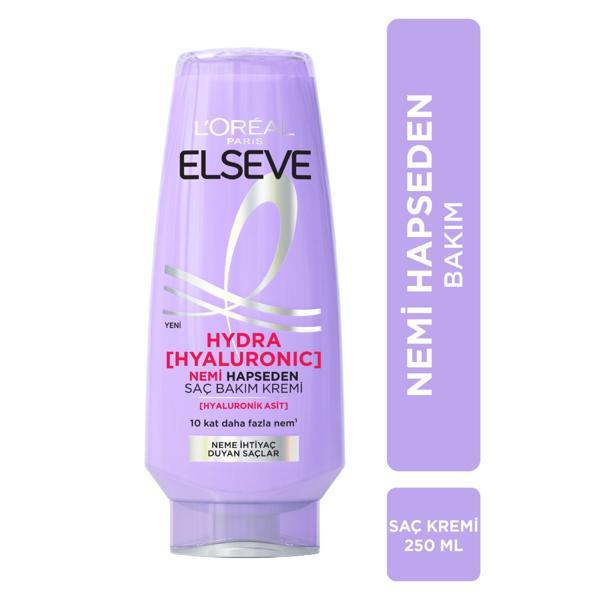 L'Oréal Paris Elseve Hydra [Hyaluronic] Nemi Hapseden Saç Bakım Kremi 250ml - Image 1