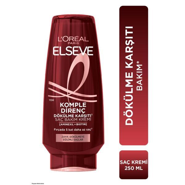 L'Oréal Paris Elseve Komple Direnç Dökülme Karşıtı Bakım Kremi 250ml - Image 1