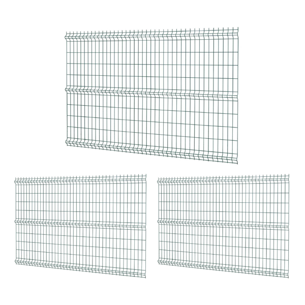 Telfence 3 'lü Panel Çit Teli Çift Telli Avantaj Paketi (7,5 Metre) 75 Cm-Yeşil - Image 1