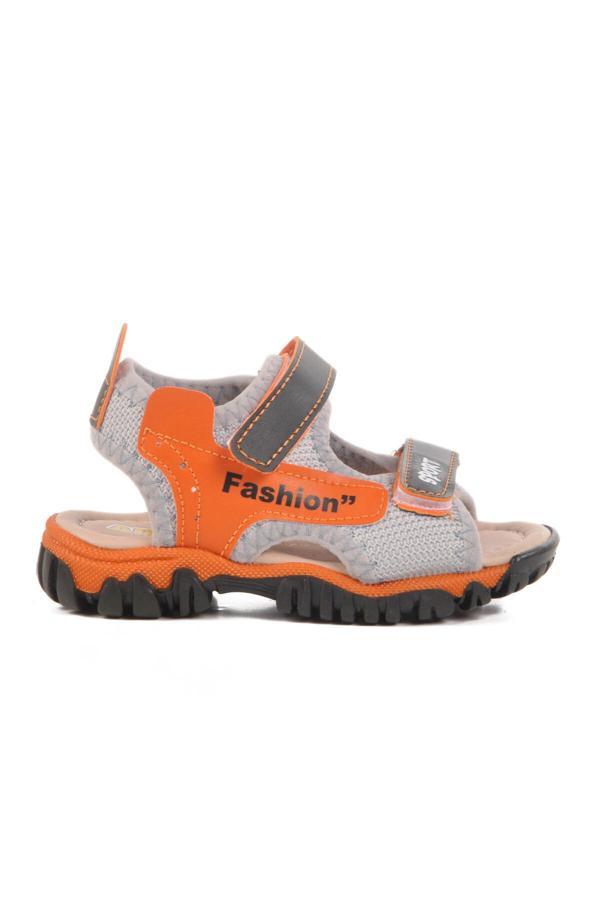 Siyah Cırtlı Ortopedik Erkek Çocuk Spor Sandalet 25T102 B - Image 1