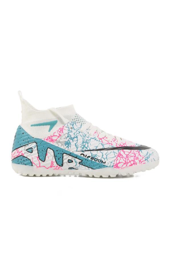 Beyaz Turkuaz Unisex Halı Saha Ayakkabısı Air 600 G - Image 1