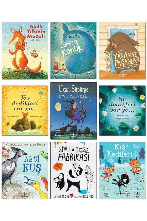İş Bankası Kültür Yayınları Akıllı Tilkinin Masalı Sürpriz Konuk Şu Yaramaz Tavşanlar Uçan Süpürge Aksi Kuş Su Dedikleri Var Ya - İş Bankası Kültür Yayınları - Image 1