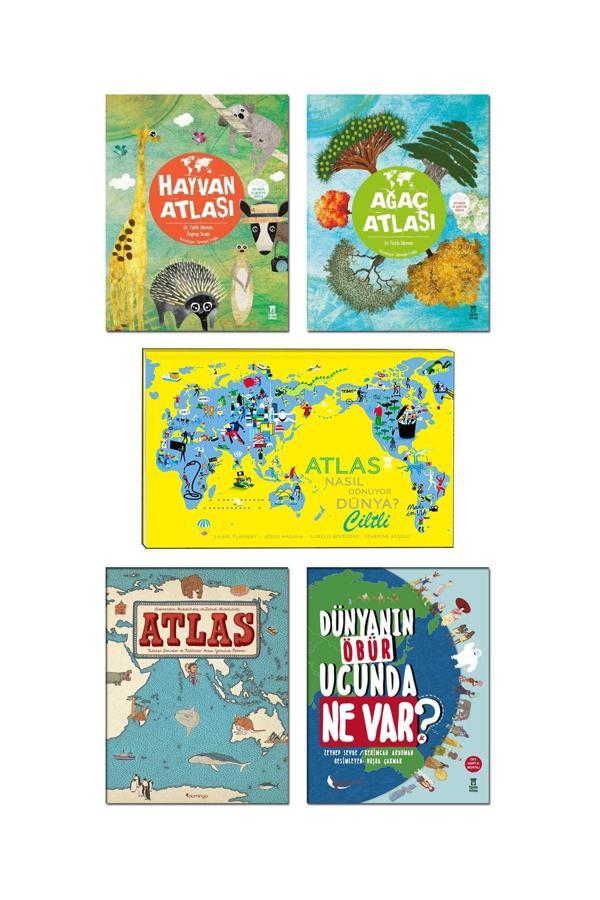 Domingo Yayınevi Hayvan Atlası Ağaç Atlası Dünyanın Öbür Ucunda Ne Var? Atlas Nasıl Dönüyor Dünya? Dünya Atlası - Domingo Yayınevi - Image 1