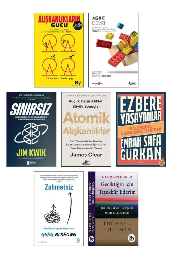 Boyner Yayınları Alışkanlıkların Gücü Sınırsız Atomik Alışkanlıklar Ezbere Yaşayanlar Zahmetsiz Agile Devri 7Li Set - Boyner Yayınları - Image 1