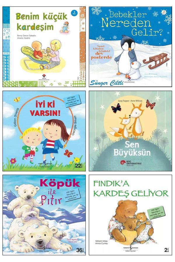 Tübitak Yayınları Benim Küçük Kardeşim + Bebekler Nereden Gelir + İyi Ki Varsın + Sen Büyüksün / Yeni Kardeş Kitapları - Tübitak Yayınları - Image 1