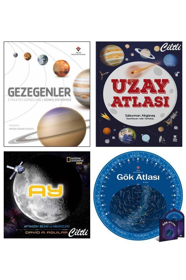 Tübitak Yayınları Gezegenler Etkili Görsellerle Güneş Sistemimiz Uzay Atlası Ay'Imızın Bilimi Ve Hikayeleri Gök Atlası - Tübitak Yayınları - Image 1