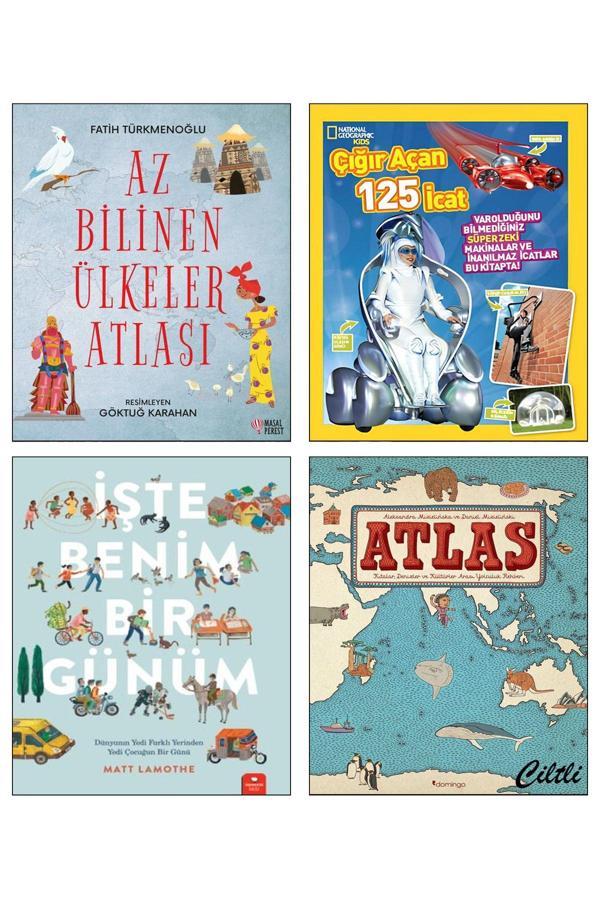 Domingo Yayınevi Az Bilinen Ülkeler Atlası Çığır Açan 125 İcat İşte Benim Bir Günüm Büyük Atlas Daniel Mizielinski 4L - Domingo Yayınevi - Image 1