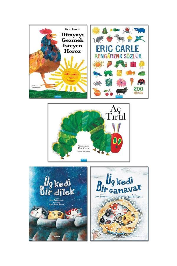 Yapı Kredi Yayınları Üç Kedi Bir Dilek Sara Şahinkanat Aç Tırtıl Dünyayı Gezmek İsteyen Horoz Rengarenk Sözlük Eric Carle - Yapı Kredi Yayınları - Image 1