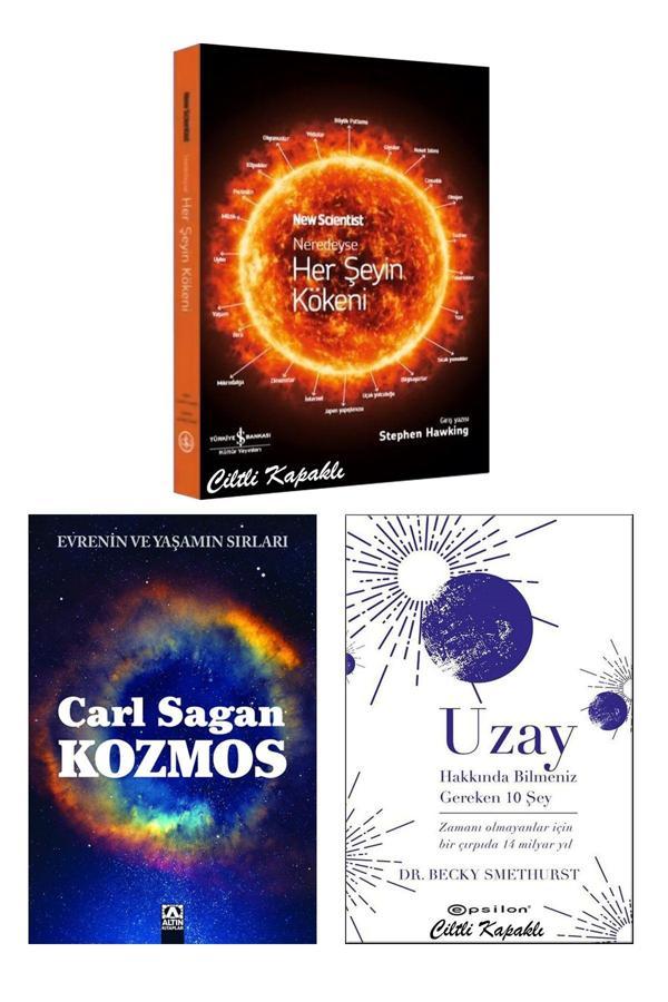 İş Bankası Kültür Yayınları Kozmos Carl Sagan Uzay Hakkında Bilmeniz Gereken 10 Şey Ciltli Neredeyse Her Şeyin Kökeni Ciltli - İş Bankası Kültür Yayınları - Image 1