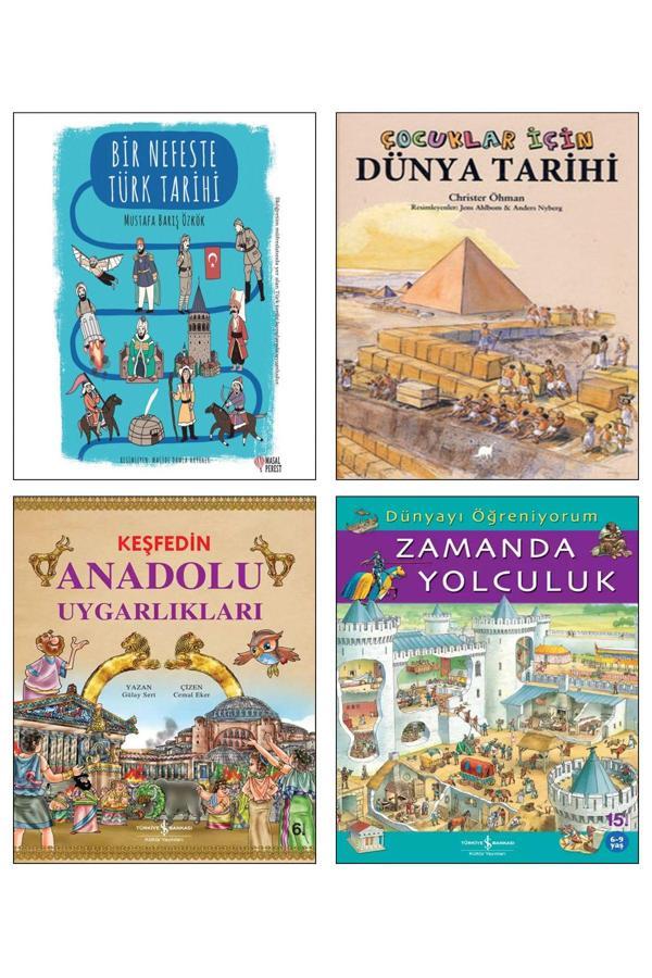 İş Bankası Kültür Yayınları Zamanda Yolculuk Keşfedin Anadolu Uygarlıkları Bir Nefeste Türk Tarihi Çocuklar Için Dünya Tarihi 4 - İş Bankası Kültür Yayınları - Image 1