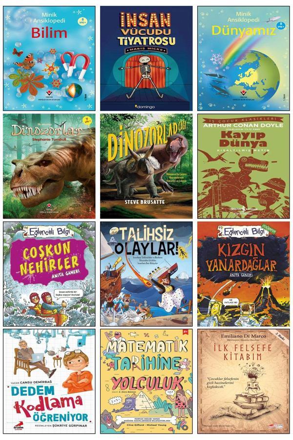 Tübitak Yayınları İlk Okuma Dinozorlar Çağı Minik Ansiklopedi Dünyamız Bilim İnsan Vücudu Tiyatrosu Kayıp Dünya Nehir - Tübitak Yayınları - Image 1