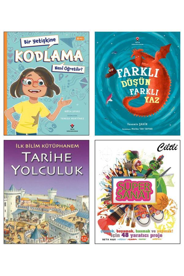 Tübitak Yayınları Farklı Düşün Farklı Yaz Bir Yetişkine Kodlama Nasıl Öğretilir? Tarihe Yolculuk Süper Sanat Yaratıcı - Tübitak Yayınları - Image 1