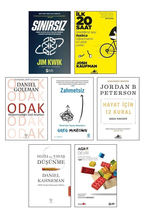 Varlık Yayınları Hızlı Ve Yavaş Düşünme Sınırsız Jim Kwik İlk 20 Saat Odak Zahmetsiz Hayat İçin 12 Kural Agile Devri - Varlık Yayınları - Image 1