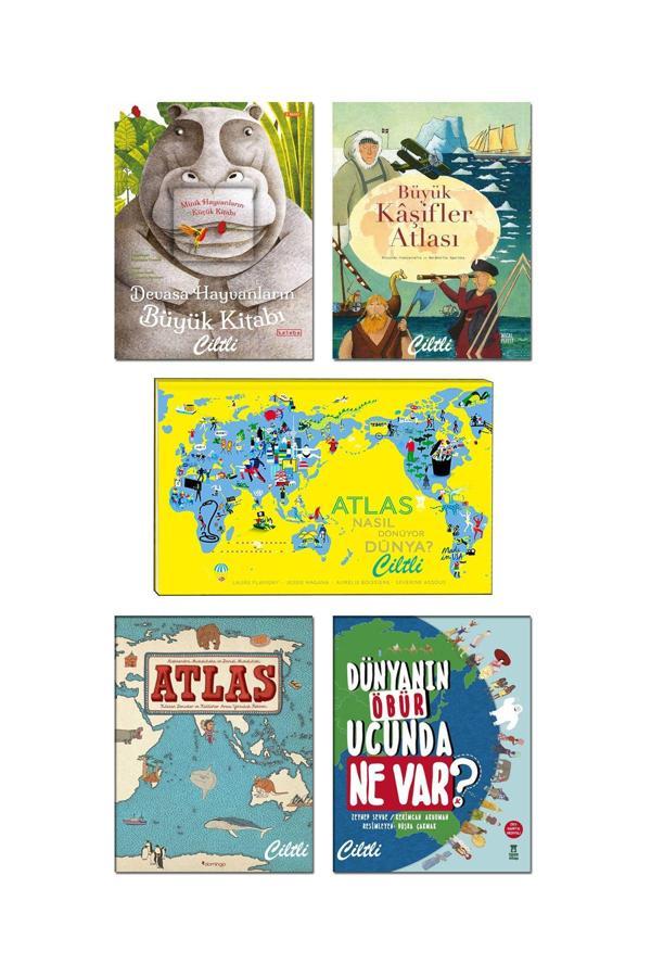 Domingo Yayınevi Büyük Kaşifler Atlası Devasa Hayvanların Büyük Kitabı Dünyanın Öbür Ucunda Ne Var? Atlas Kıtalar - Domingo Yayınevi - Image 1