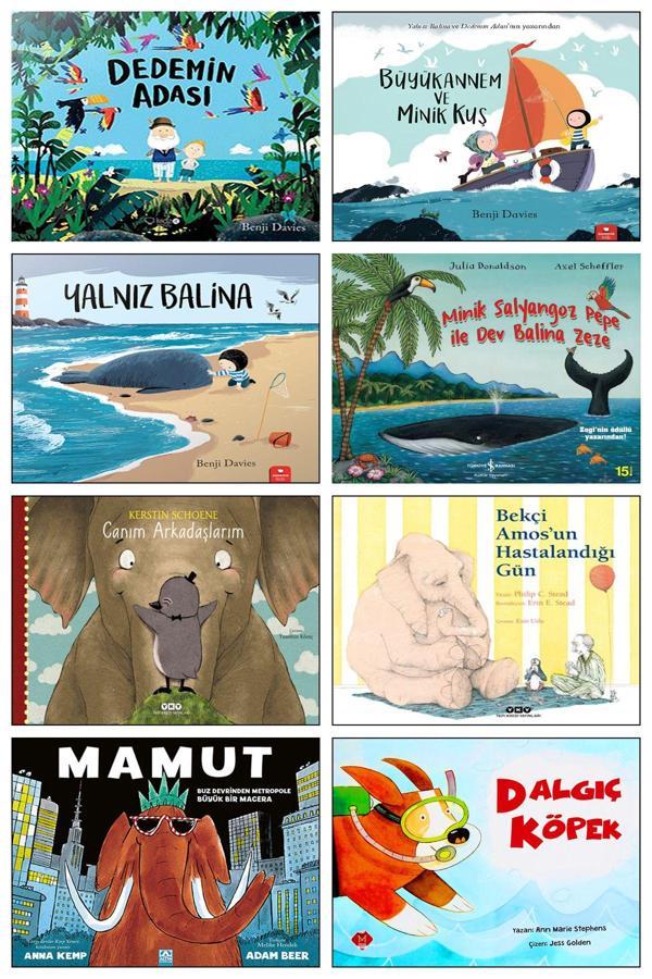 Redhouse Kidz Yayınları Dedemin Adası Büyükannem Ve Minik Kuş Yalnız Balina Bekçi Amosun Hastalandığı Gün Canım Arkadaşlarım - Redhouse Kidz Yayınları - Image 1