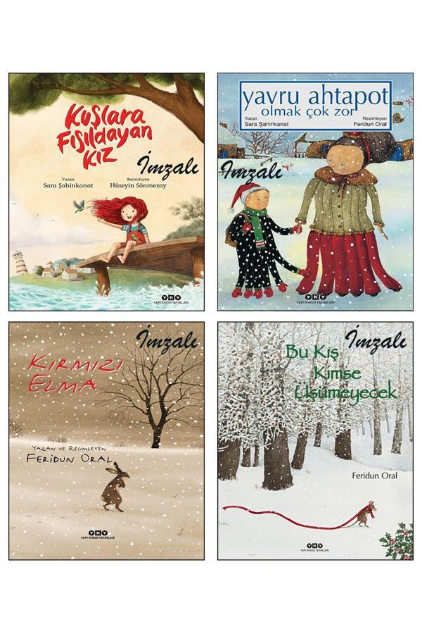 Yapı Kredi Yayınları İmzalı Set / Kuşlara Fısıldayan Kız Yavru Ahtapot Olmak Çok Zor Kırmızı Elma Bu Kış Kimse Üşümeyecek - Yapı Kredi Yayınları - Image 1