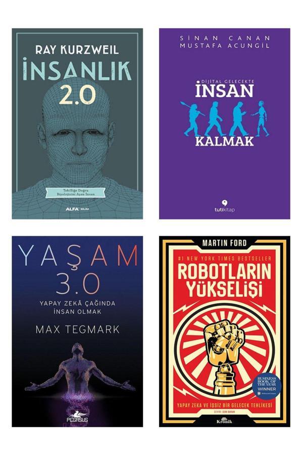 Kronik Kitap İnsanlık 2.0 + Yaşam 3.0 Yapay Zeka Çağında + Robotların Yükselişi + Dijital Gelecekte İnsan Kalmak - Kronik Kitap - Image 1