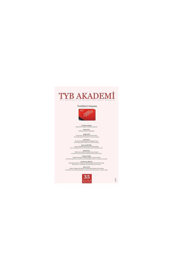 Tyb Akademi 35 - Yeni(den) Anayasa - Image 1