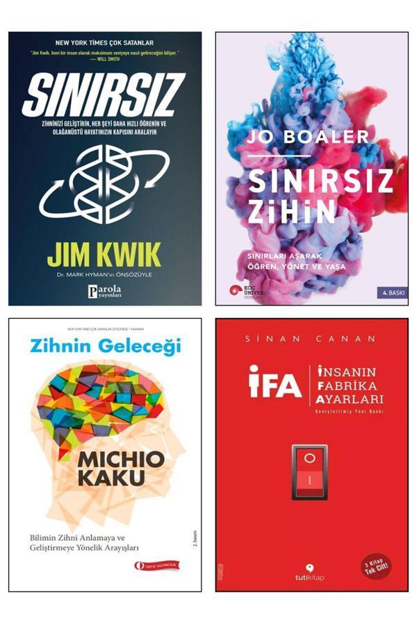 Parola Yayınları Sınırsız Jim Kwik + Sınırsız Zihin + Zihnin Geleceği + İfa İnsanın Fabrika Ayarları 3 Kitap Tek Cilt - Parola Yayınları - Image 1