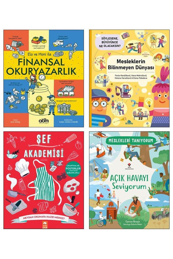 Abm Yayınevi Elo Ve Moni İle Finansal Okuryazarlık Şef Akademisi Açık Havayı Seviyorum Meslekleri Tanıyorum 4Lü - Abm Yayınevi - Image 1